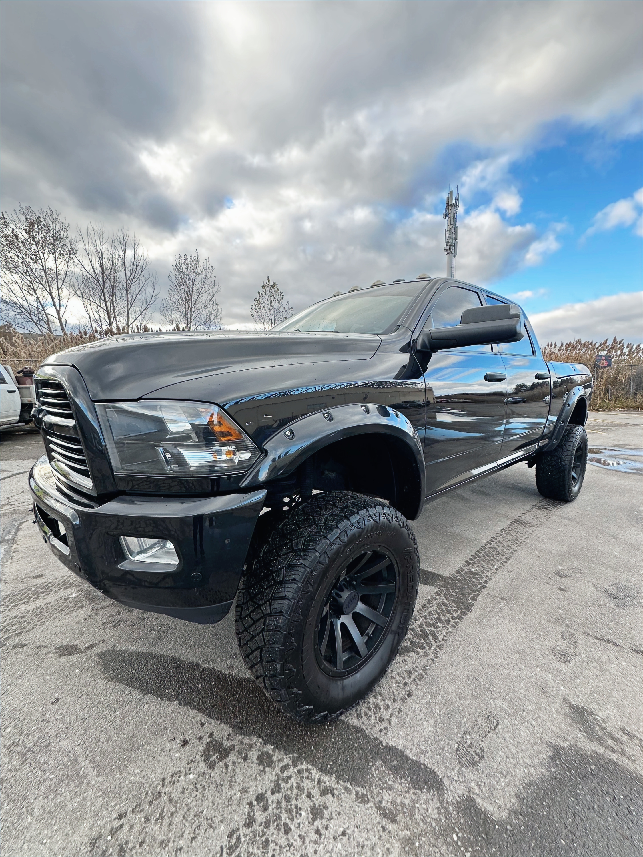 Close-up of glossy paint finish after polishing